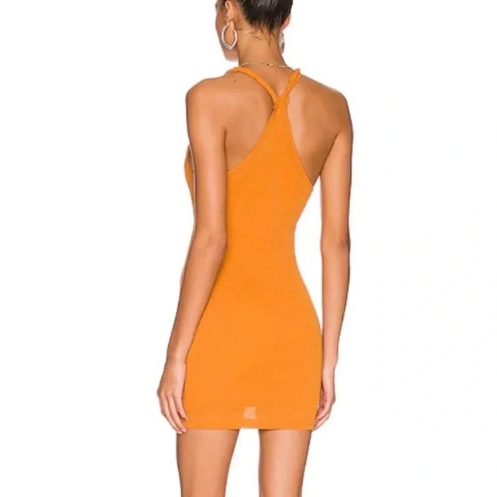 NWT Superdown Revolve Mini Orange Dress Knit Lightweight Small S Lily New Soft - Picture 3 of 5